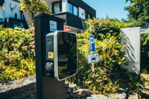 ABL-Wallbox auf Stele ABL-Wallbox auf Stele